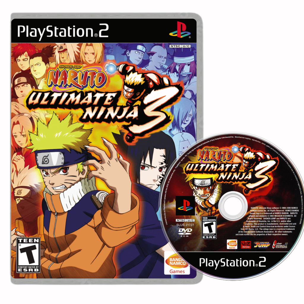 Naruto Ultimate Ninja 3 PlayStation 2 Mídia Física PT BR ps2