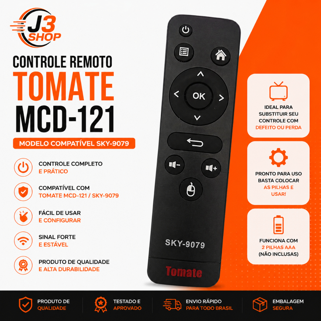 Controle Remoto Para Tomate Mcd-121