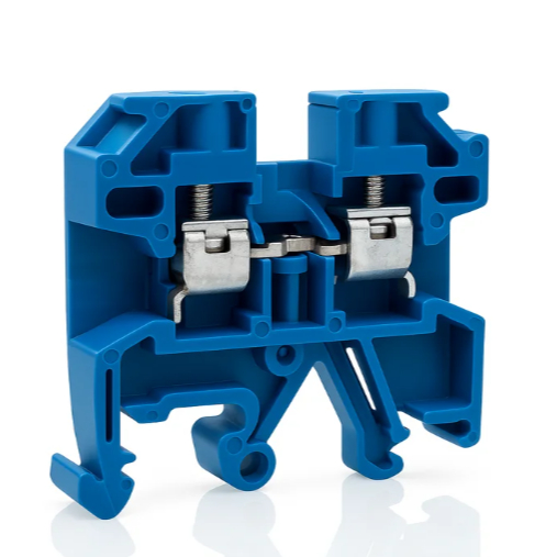 Conector Borne Sak 4mm Azul Parafuso
