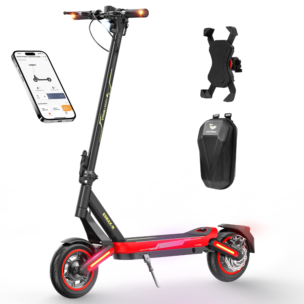 650W HONEYWHALE E9MAX-N Patinete Elétrico Scooter 32KM/H Velocidade, 40KM Autonomia