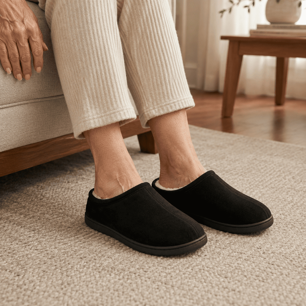 Pantufa Feminina Sapato Comfort Quentinha Forrada em Lã Antiderrapante Casa
