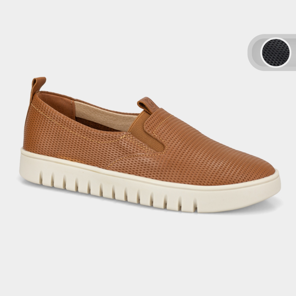 Tenis Bottero Casual Slip On Couro Legitimo Feminino 372611