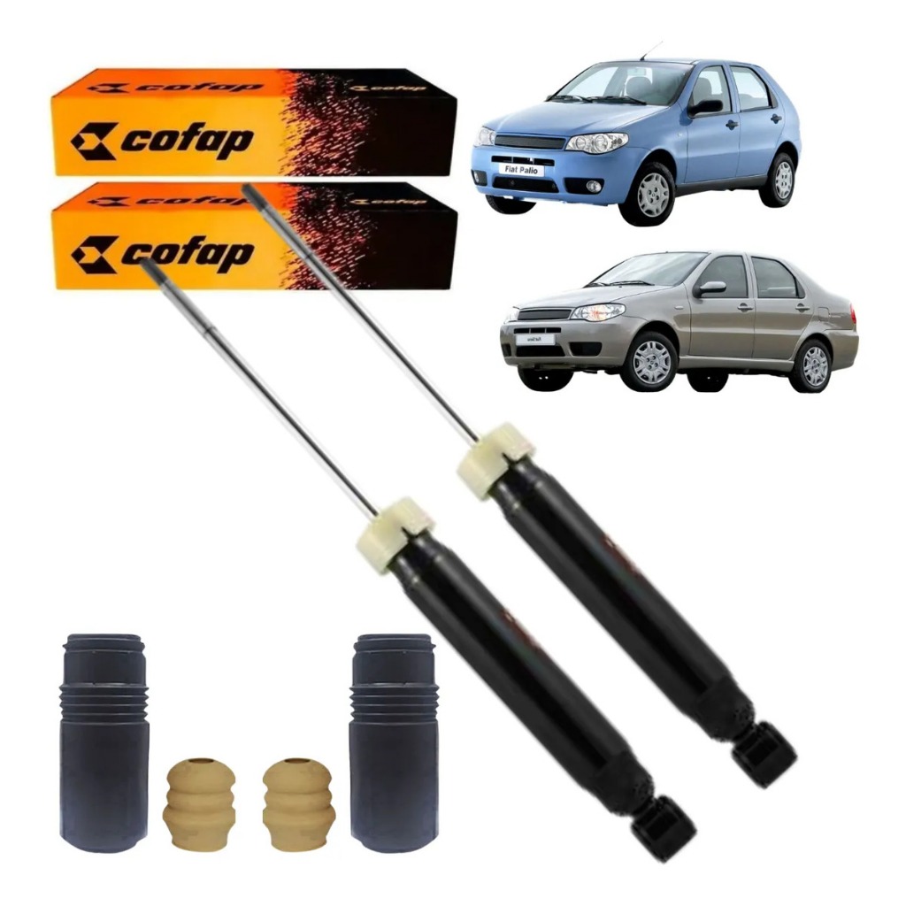Par Amortecedor Traseiro Palio Siena Original Cofap Com Kit