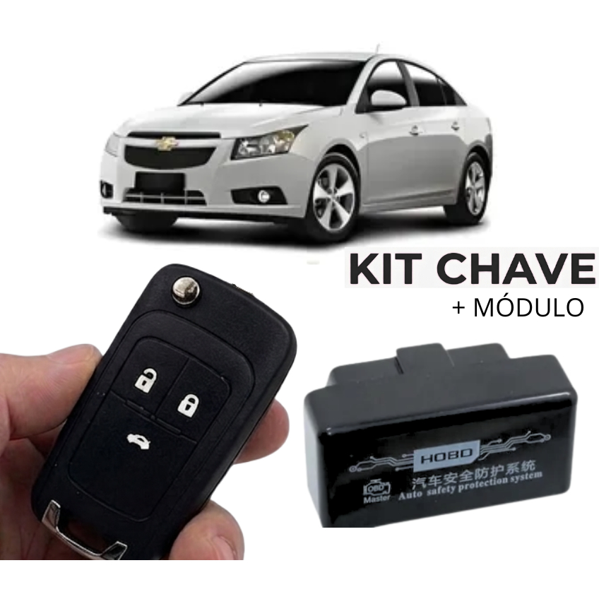 Kit Modernização Cruze 2012 2013 2014 2015 2016 2017 2018 (centralina + Chave)  obd ob2 teto