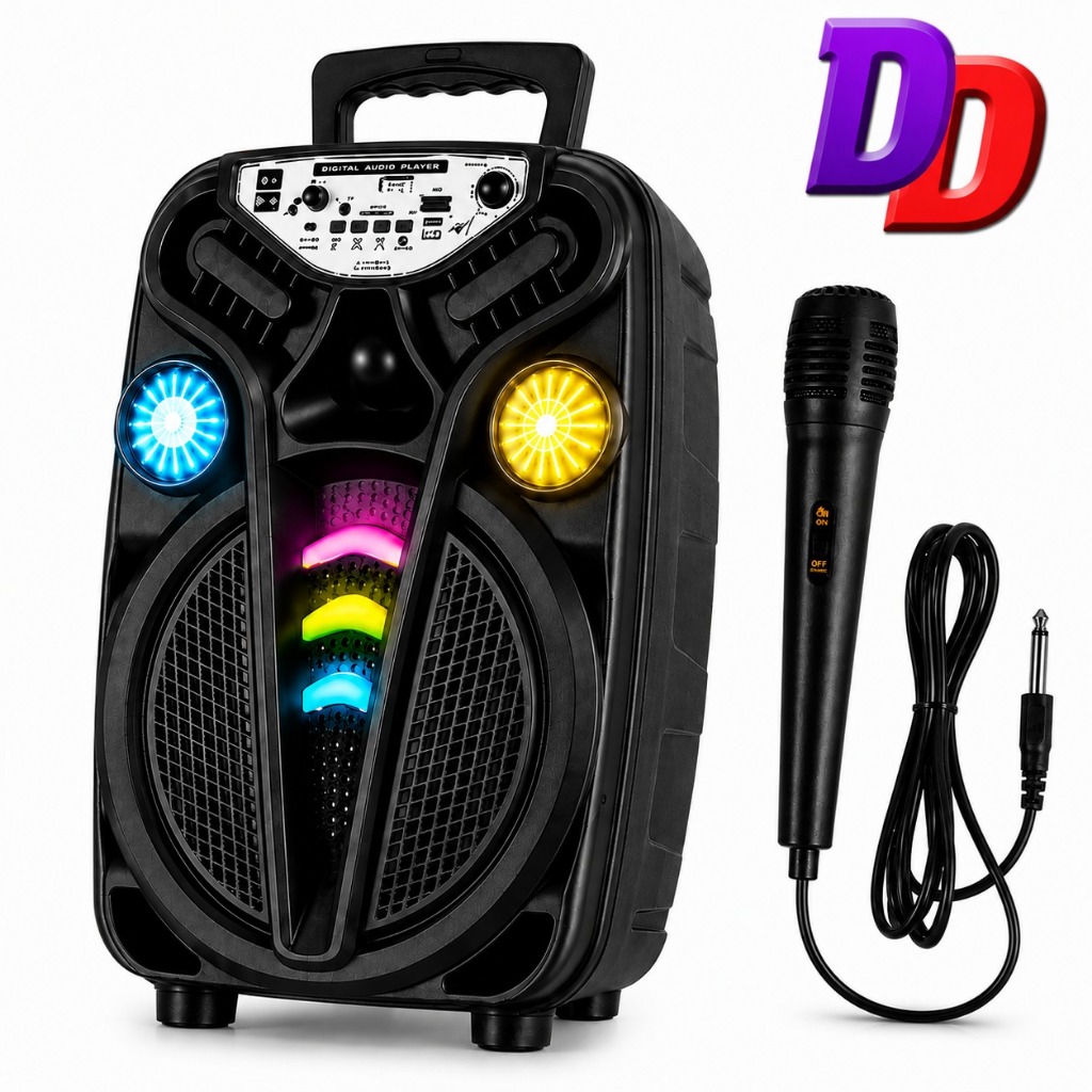 caixa de som 3000W bluetooth partybox amplificada portátil com microfone para pc, tv, carro, mesa de som
