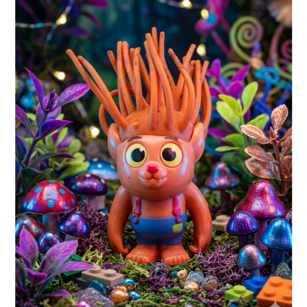 Boneco Colecionável Troll Grungy - Personagem: Gatinho Miau (Sbabam)