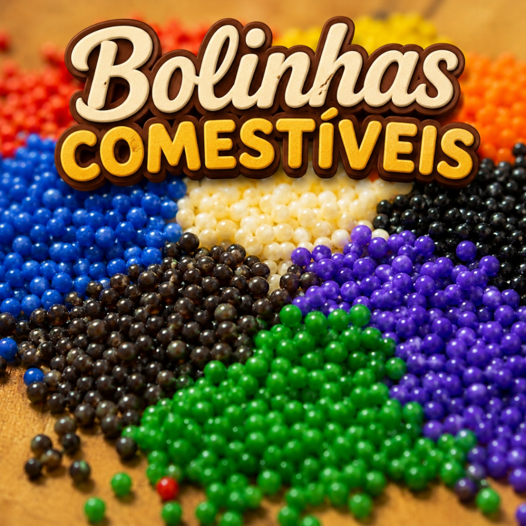 Perolas Bolinhas Confeito Coloridas Comestíveis Enfeite Cupcake Decoração Chocolate Festa Marrom