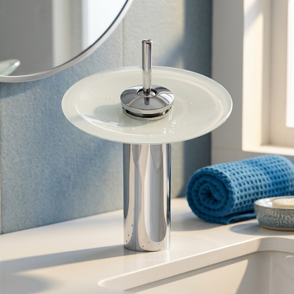 Torneira Lopazzi Cascata Monocomando Para Agua Quente e Fria Várias Cores para Banheiro Gourmet