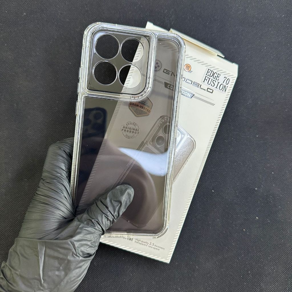 Capa Motorola Moto Edge 70 Fusion + Pelicula ceramica ou Somente capinha Space 3 Anti impacto — imagem 2 de 2