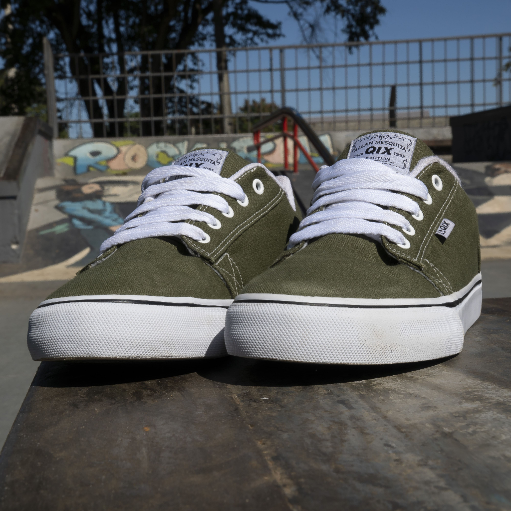 Tênis QIX Allan Mesquita Vulcan Skateboard Masculino Feminino Casual