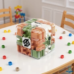 Cubo De Labirinto De Quebra-Cabeça 3D Grande-Brinquedo De Provocação De Cérebro Envolvente Bola De Rolo