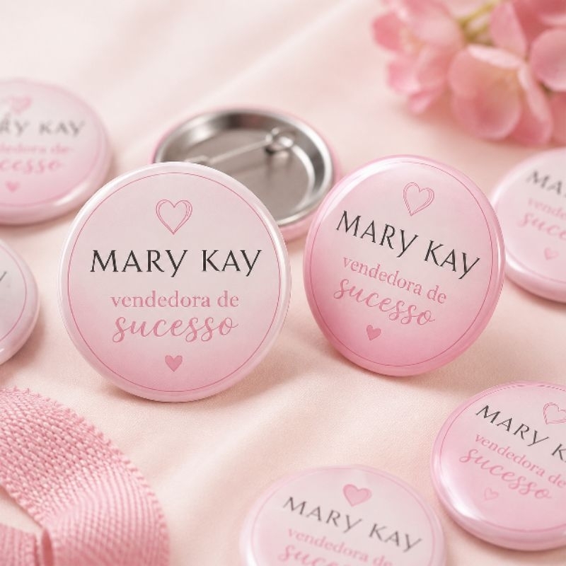 Botton Mary Kay vendedora de sucesso