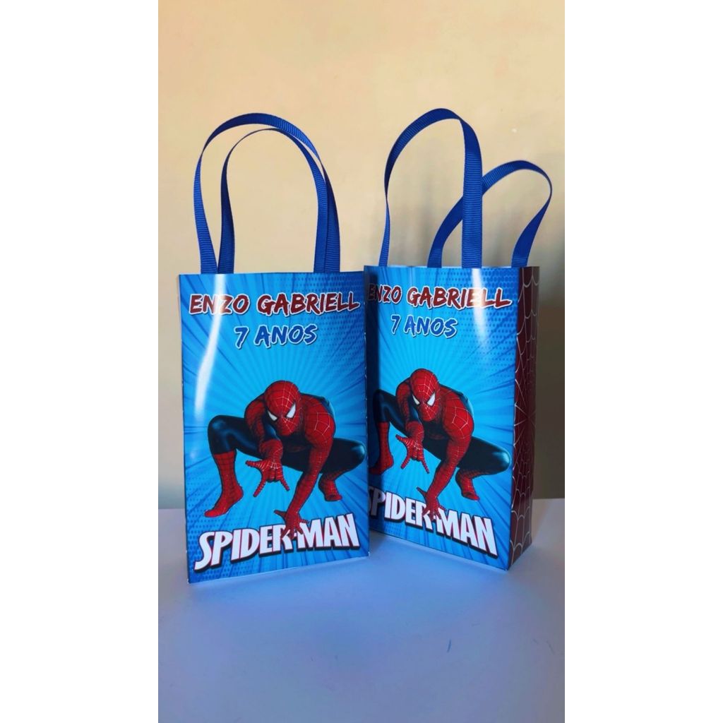 Sacolinhas Personalizadas Homem Aranha Lembrancinhas Personalizadas Para Aniversário