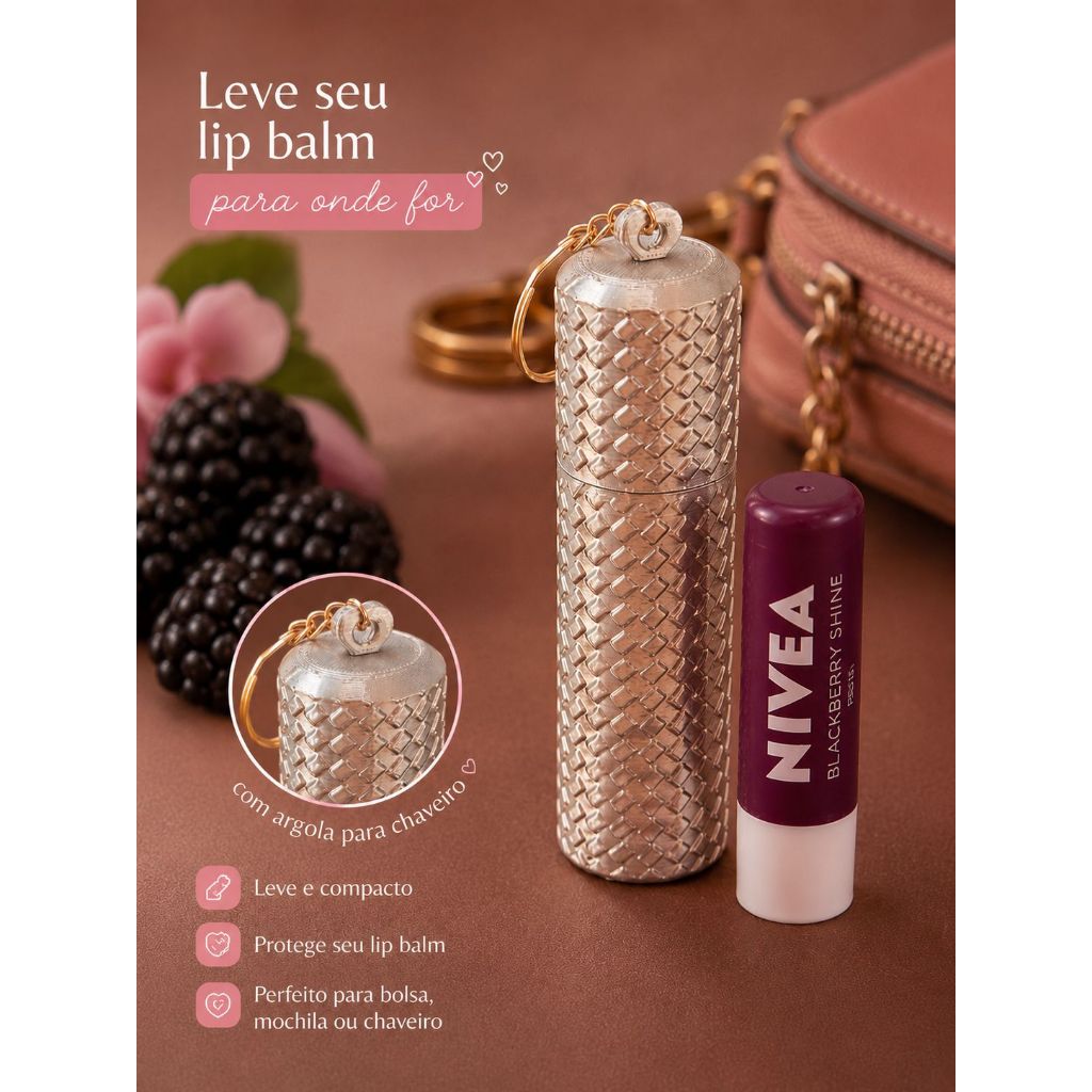 Case portátil para Batom ou LipTint