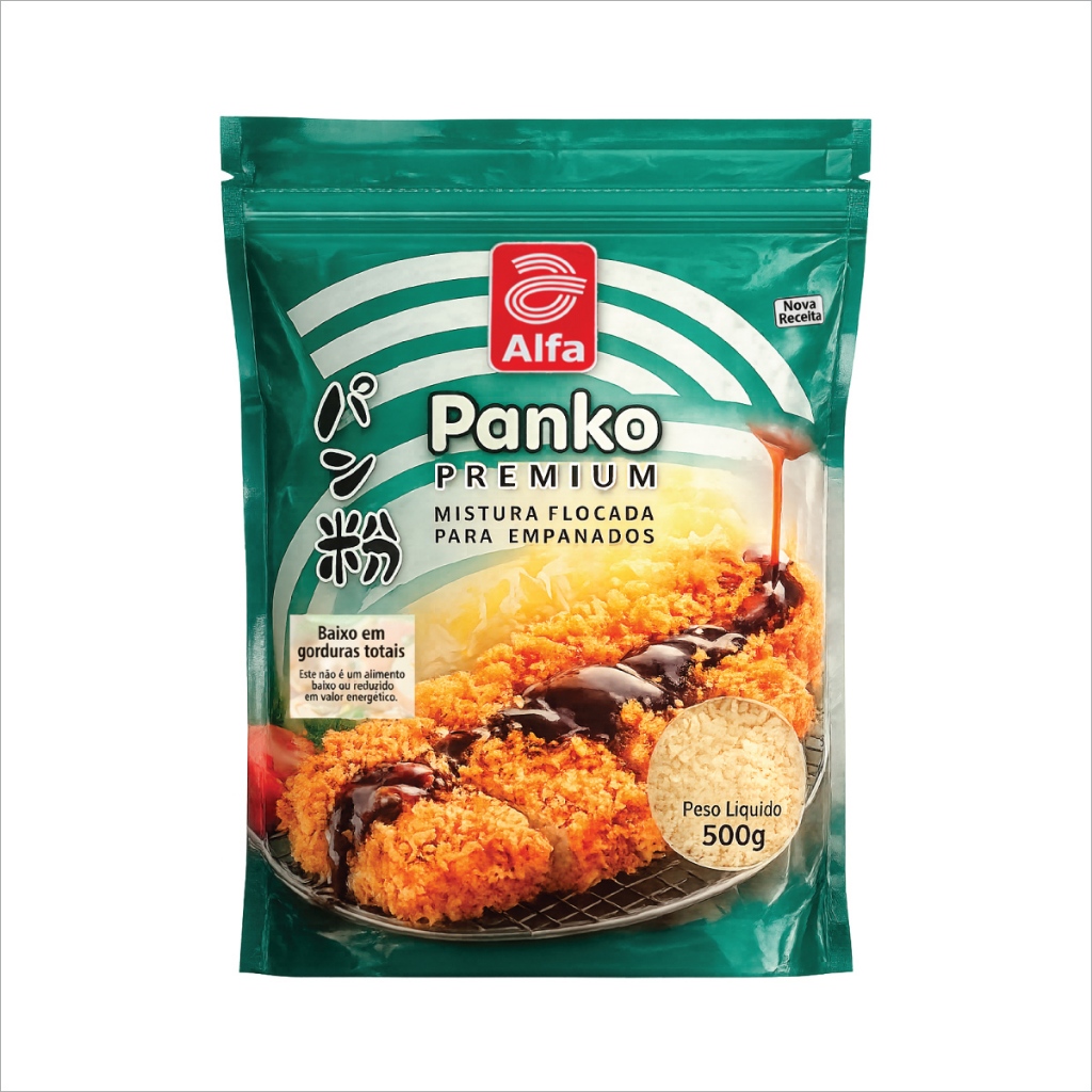 Farinha Panko Flocada Alfa Premium 500g