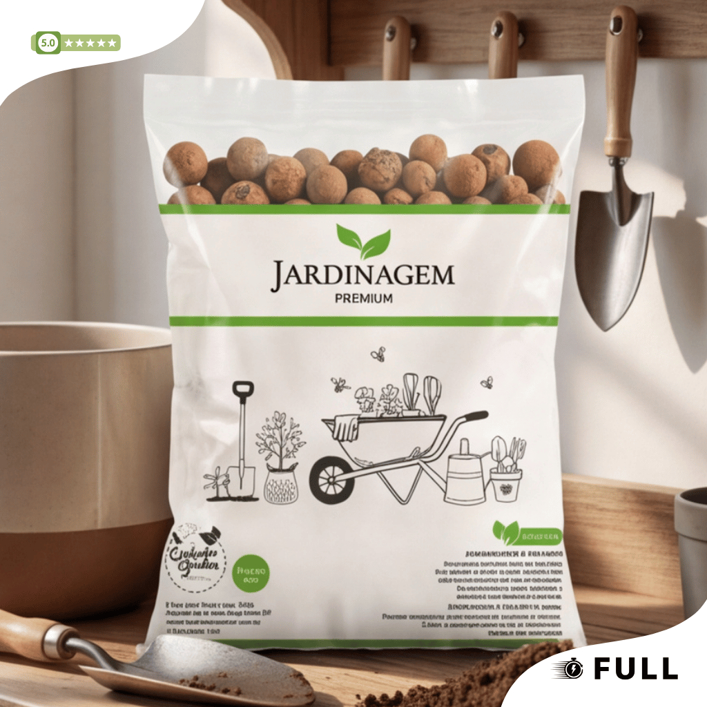 Argila Expandida para Plantas e Vasos Drenagem para Jardinagem Premium 01Lts 05Lts 10Lts 25Lts