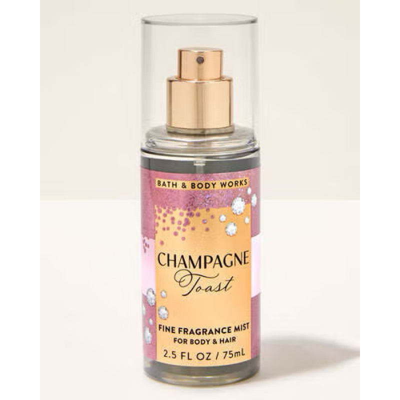 Kit Travel Size Body Splash e Body Lotion Champagne Toast Bath & Body Works