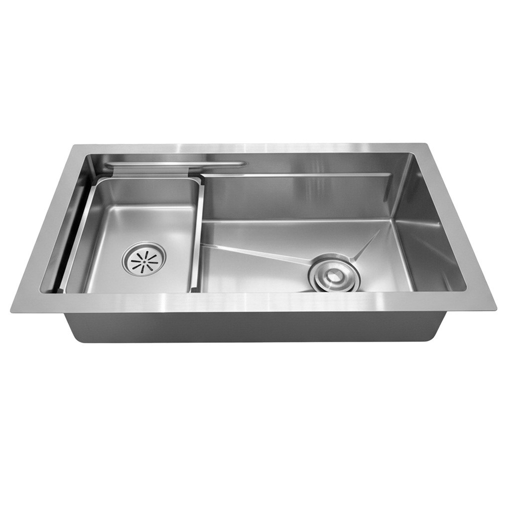 Cuba Pia Cozinha Gourmet Premium 78x43 Inox 304 Escovado Brinovar · foto 2