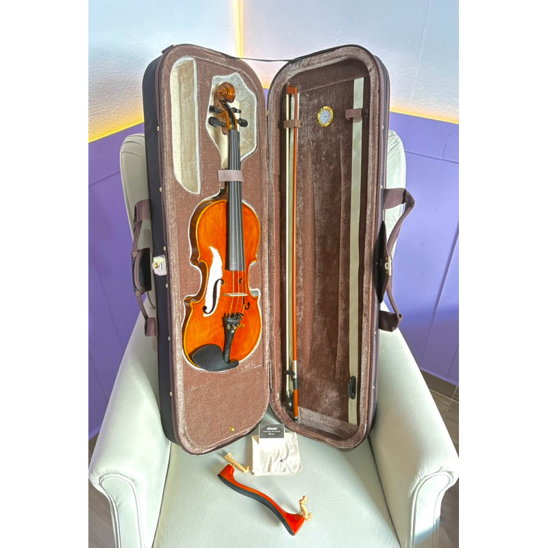 Violino Eagle VK 544 Série Profissional + Arco + Breu + Espaleira + Maleta Extra Luxo