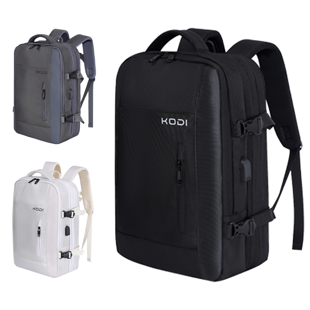 Mochila de viagem reforçada unissex, impermeável expansível, antifurto com USB para notebook profissional Q7