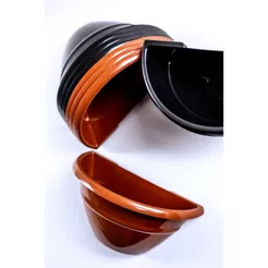 Kit Com 20 Vasos de Parede para Jardim flor flores Preto ou Marrom 500ML grande