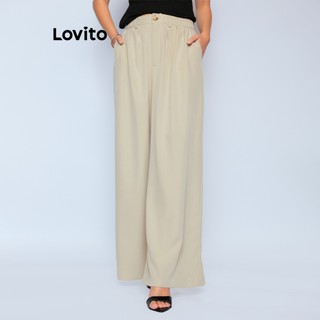 Lovito Calca Wide Alfaiataria Feminina BRPTB727BRL757