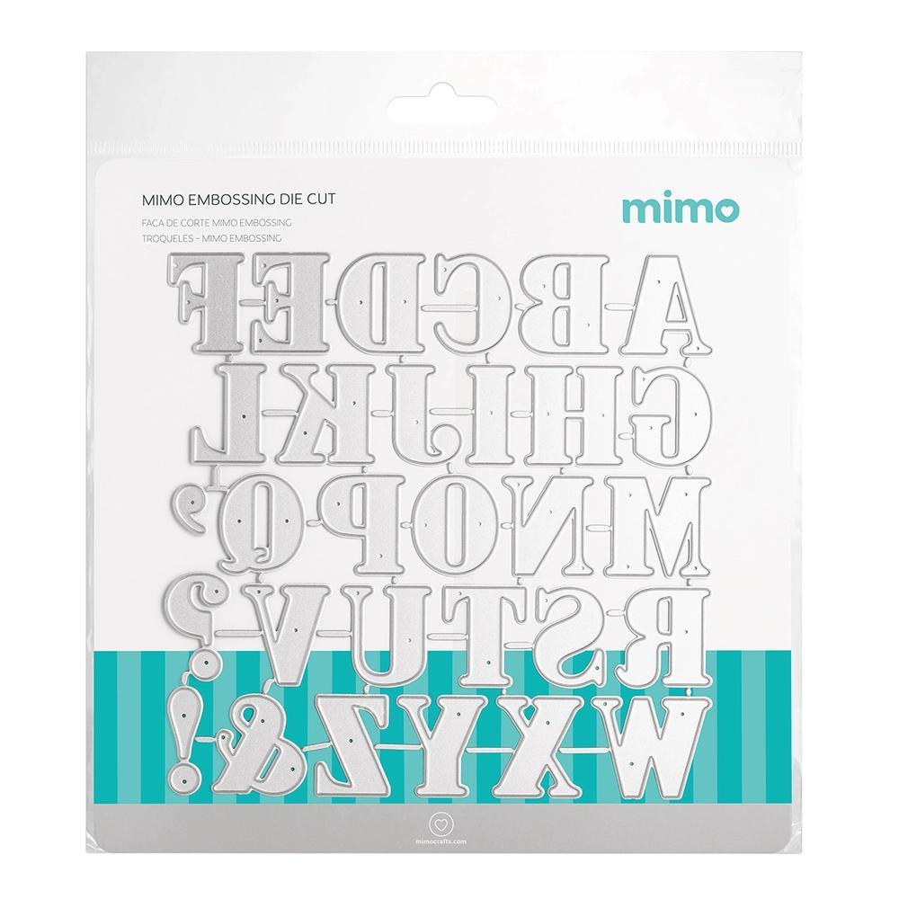 Faca de Corte Mimo Embossing - Letras de Imprensa - 30 Pç