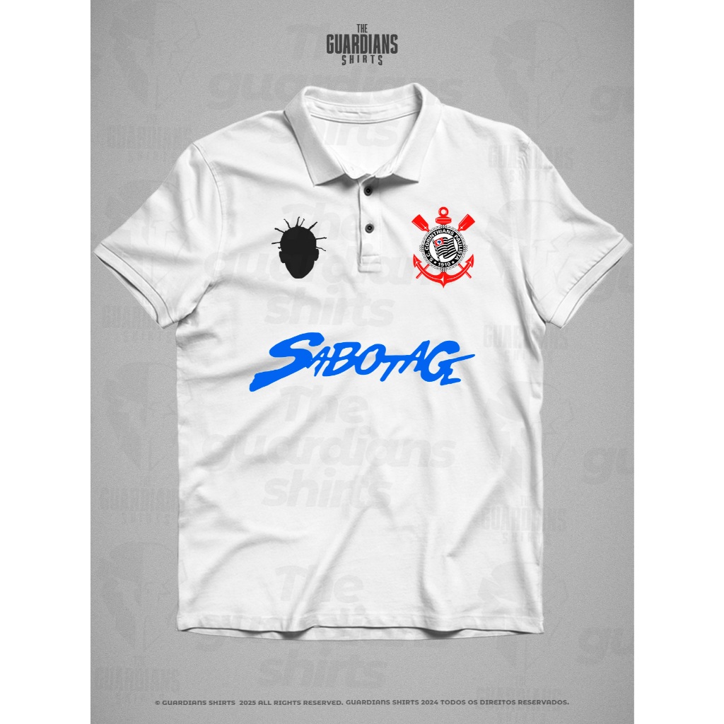 Camisa Gola Polo Tributo Sabotage Timão Time do Povo Color Tecido Premium