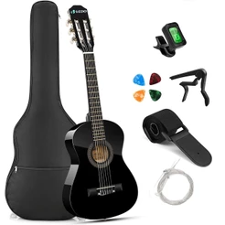 Guitarra acústica VEDO de 30 polegadas, ideal para iniciantes, crianças e adolescentes; kit de guitarra clássica em