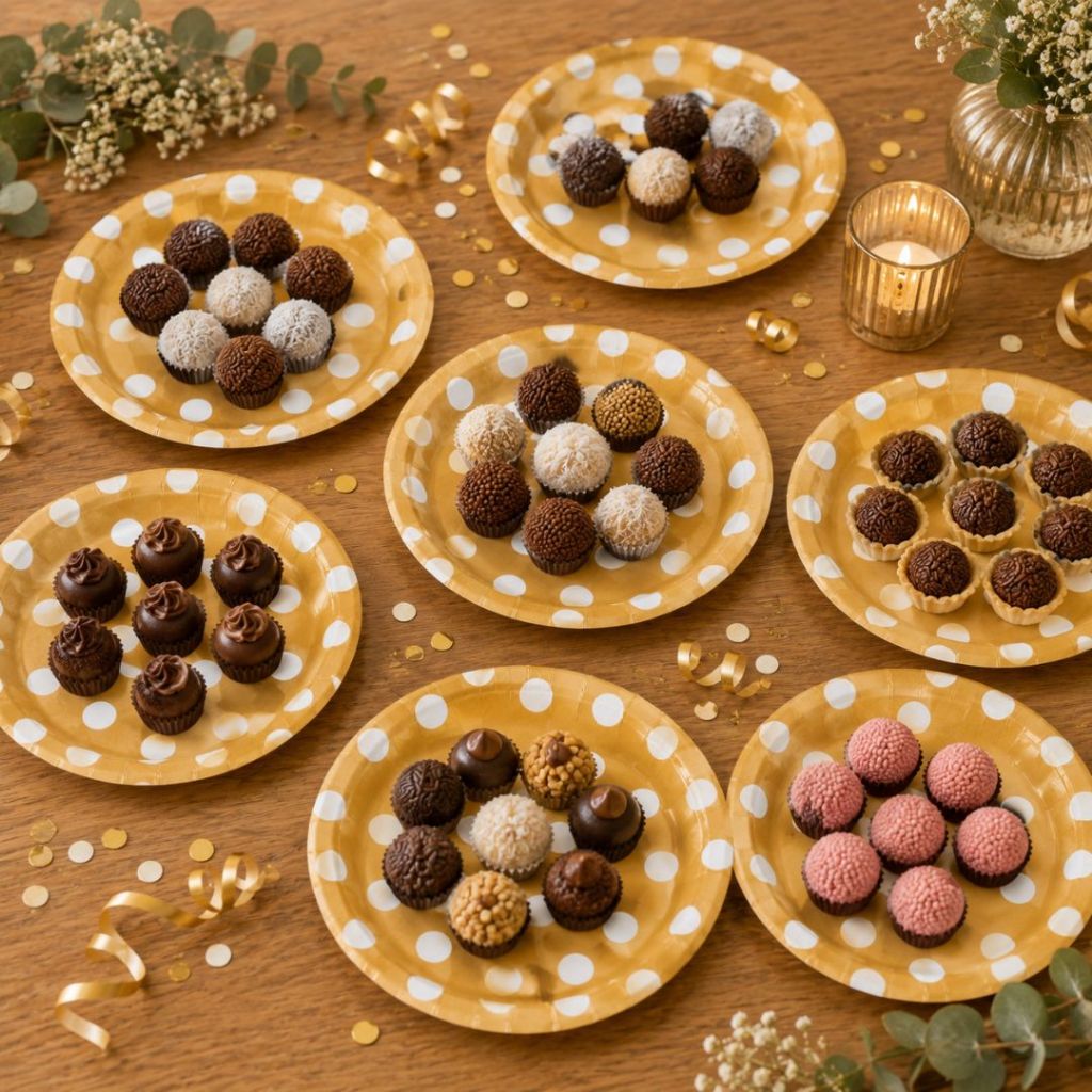 10~60 PRATO FESTA DE LUXO POA DOURADO DE PAPEL 18ML (SILVER) CHOCO — imagem 2 de 2