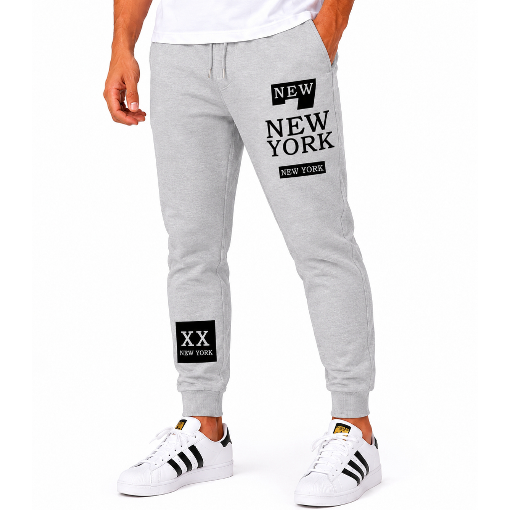 Calça Moletom Slim Jogger New York Inverno Original