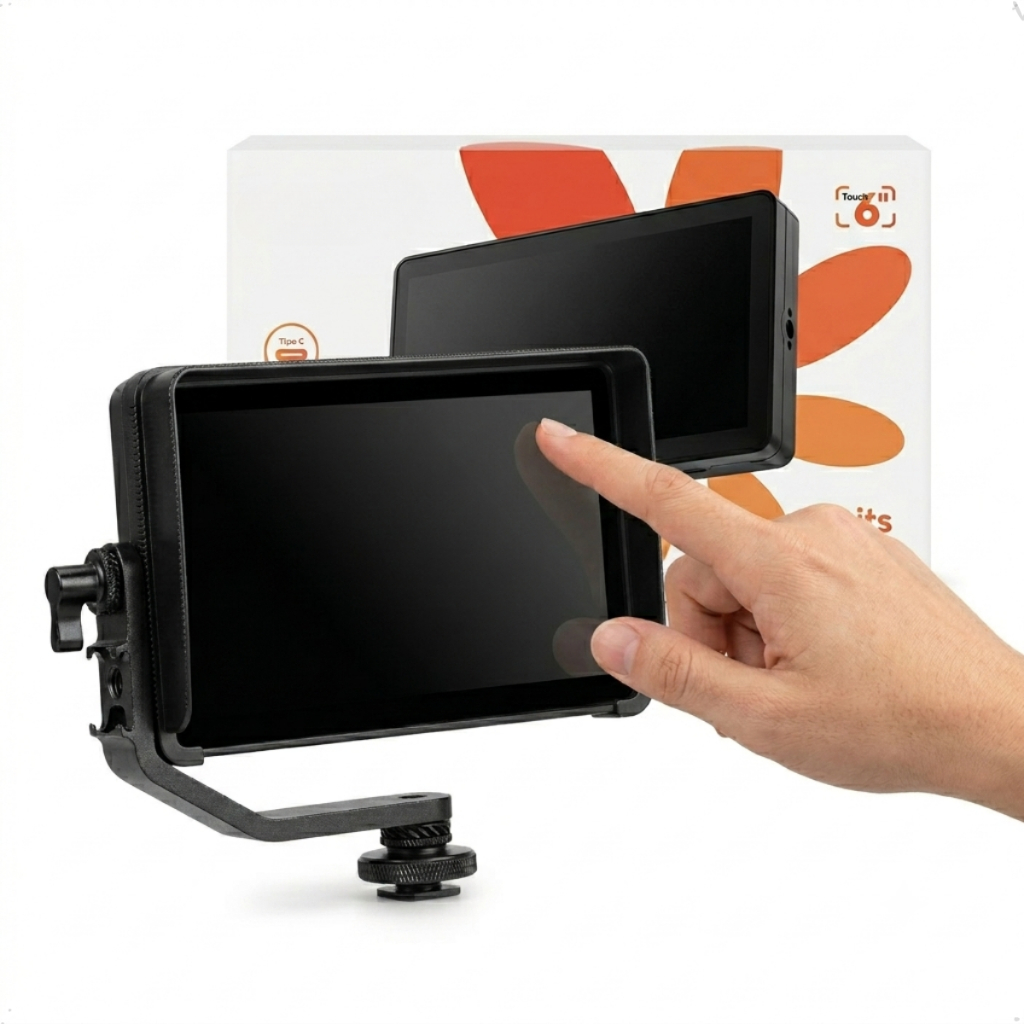 Monitor Externo Para Camera 450 nits 6 Polegadas Touch Screen Full HD 1080p Vide