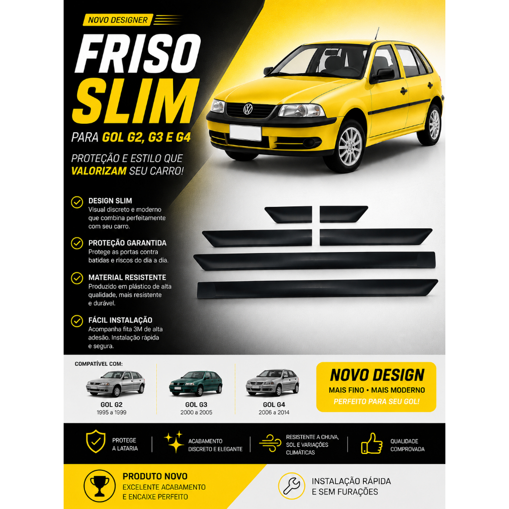 friso de porta gol g2 g3 e g4 slim