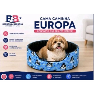 Cama Caminha Pet Europa para Cachorros e Gatos