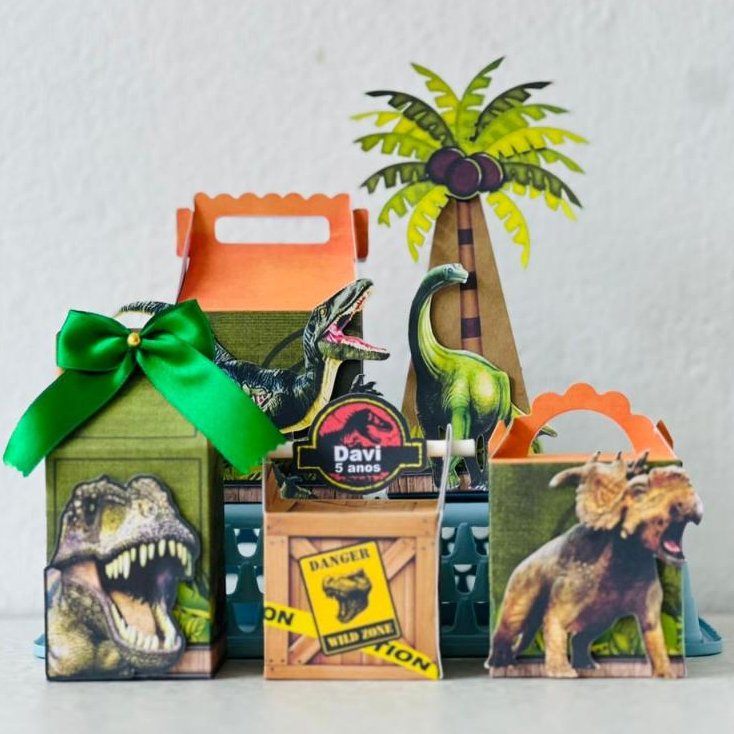 Kit Festa Dinossauro para Lembrancinhas Decoração Festa Infantil