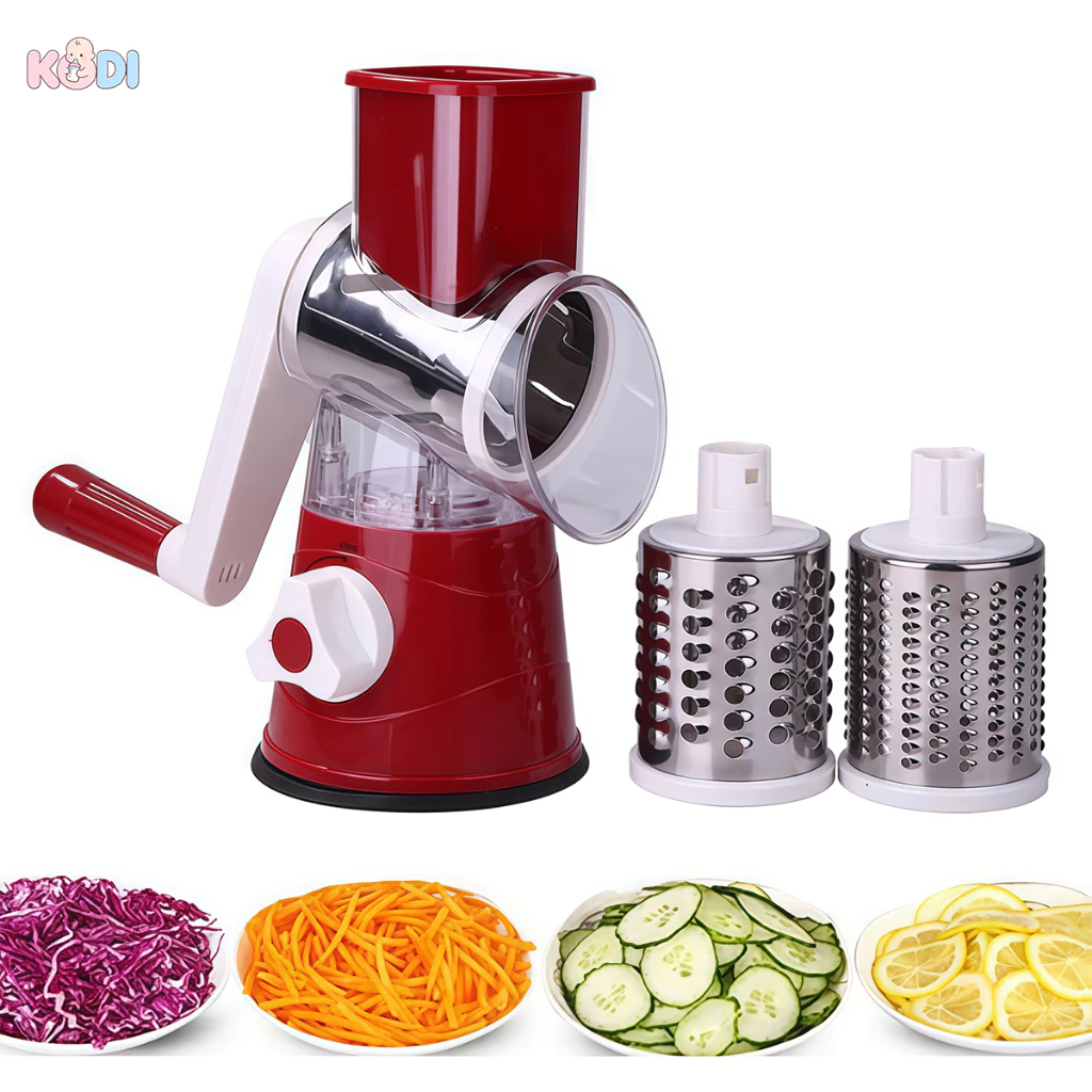 Cortador Fatiador Ralador Frutas Legumes Verduras Queijos Cozinha 3 Peças Tabletop -U11
