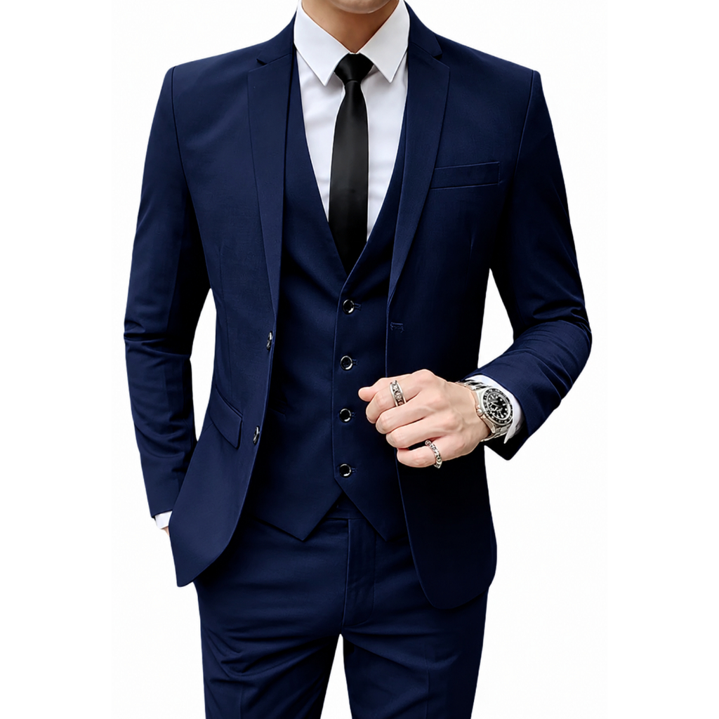 Terno Masculino Slim Fit - Calça+paletó+colete + Brinde - Mais vendido