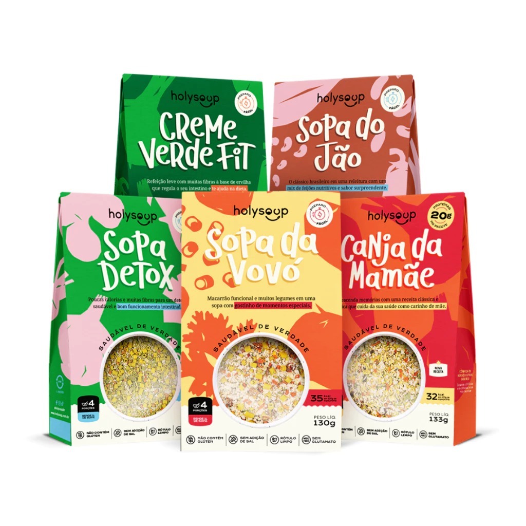 Kit As Queridinhas 5x Sopas da HolySoup