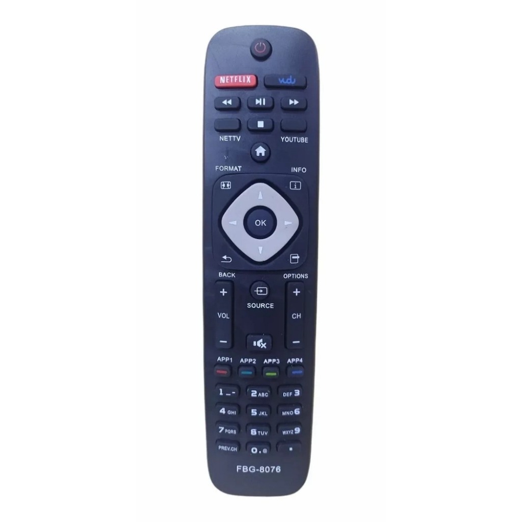 Controle Remoto Smart TV Philips Compatível LED LCD Android TV 4K