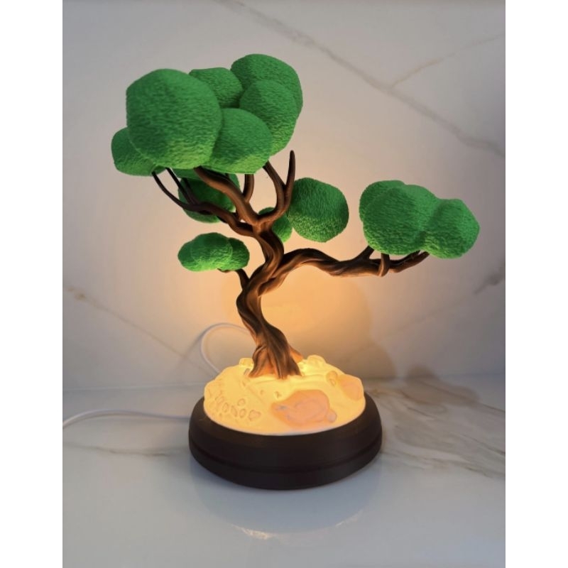 Imagem Luminária Árvore Bonsai LED Decorativa | Abajur Zen Oriental