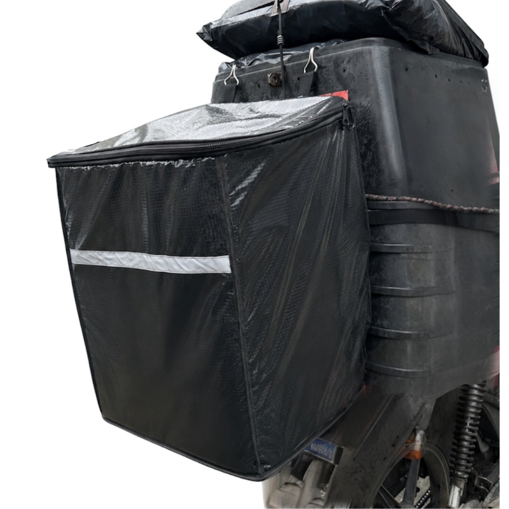 Bolsão Alforge Box 120L P Bau Impermeável Motoboy Entregador Bag Moto Resistente Premium Reforçada