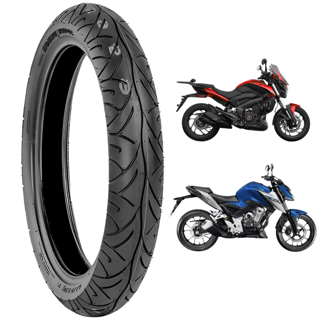 PNEU 110/70-17 DIANTEIRO PIRELLI SPORT DEMON TL 54H USO SEM CAMARA CB250 TWISTER CB300 NINJA 400 Z300 Z400 GS 500E