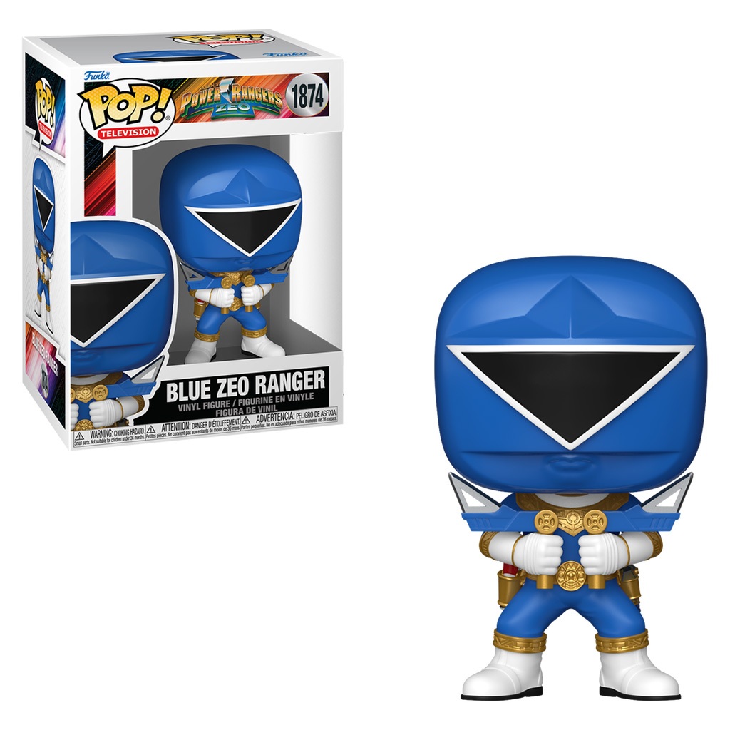FUNKO POP TELEVISION POWER RANGERS ZEO - BLUE ZEO RANGER 1874 NOVO OROIGINAL