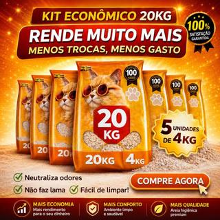 Areia Higiênica Star Pop - Alta Absorção e Controle de Odores