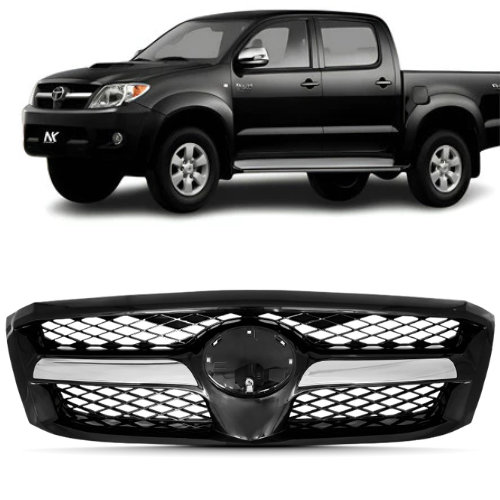 Grade Radiador Hilux 2005 2006 2007 2008 Com Friso Cromado