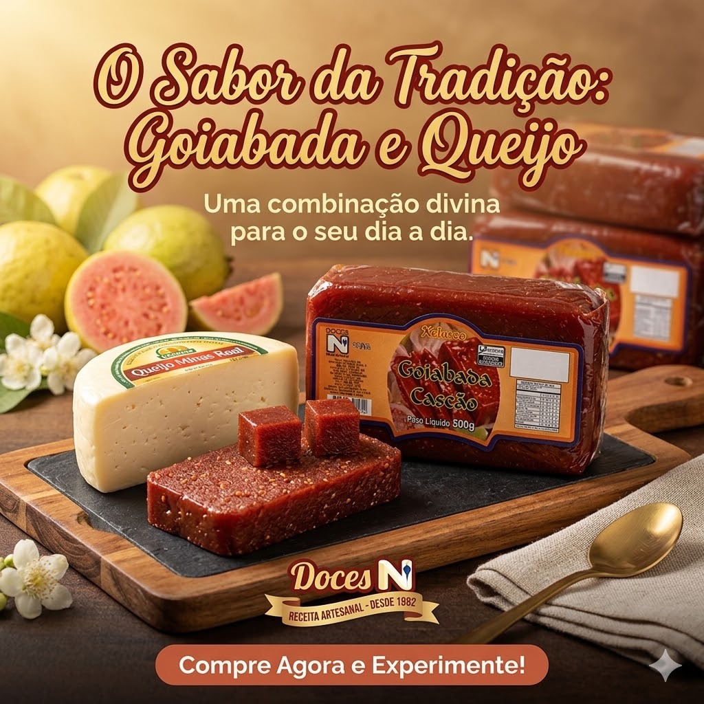 ​Goiabada Cascão Tradicional Nolasco 500g Doce Regional Sabor Caseiro