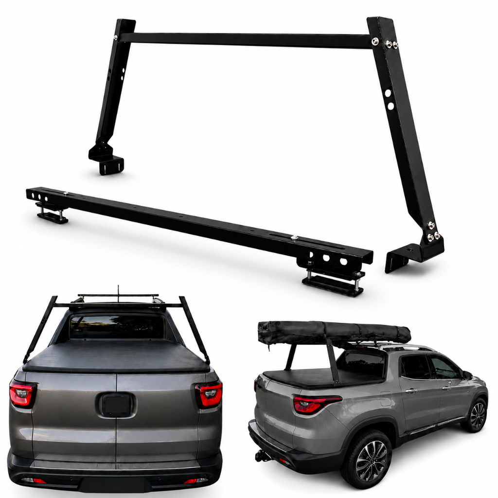 Camionete Rack De Caçamba + Rack De Teto Fiat Toro endurance