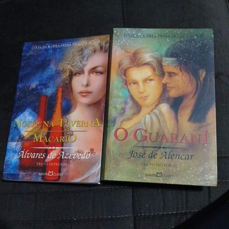 Kit 2 Livros Clássicos da Literatura Brasileira - Guarani + Noite na Taverna-Macário