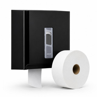 Dispenser Papel Higiênico Street Nobre Rolão 300/500m Preto