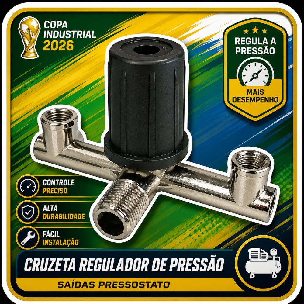 Regulador Tipo Cruzeta De Pressão Diversos Motocompressor Chiaperini / Schulz / Motomil